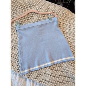 Blue and white golf skirt